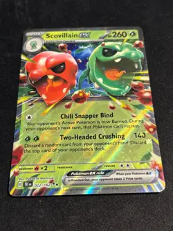 Pokemon TCG- S&V Temporal Forces- Scovillain EX 022/162 Ultra Rare Holo (NM/M) - Image 4
