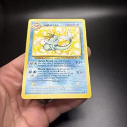 Vaporeon 28/64, Jungle Set, Pokemon TCG, WOTC Vintage 1999, Non Holo Rare, NM -j - Image 5