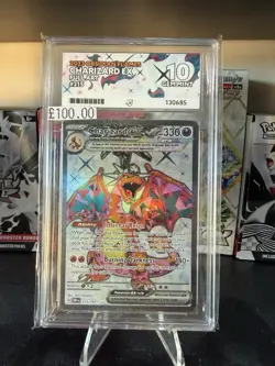 Pokemon Charizard EX 215/197 Scarlet Violet Obsidian Flames Ace 10 GEM MINT - Image 1
