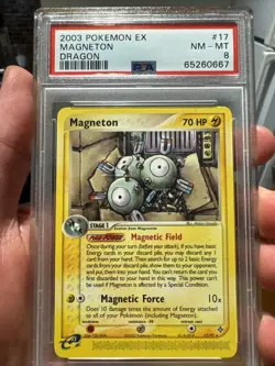 PSA 8 NM-MT Magneton Pokemon EX Dragon 2003 NON HOLO #17 - Image 1