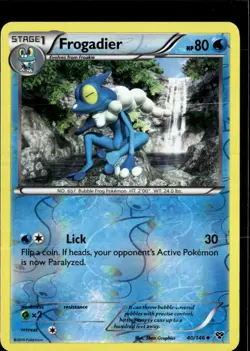 Pokemon Frogadier 40/146 XY Base Set Reverse Holo Uncommon LP - Image 1