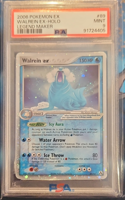 Pokemon Walrein ex EX-Holo Ultra Rare Legend Maker #89/92 PSA 9 2006 - Image 1