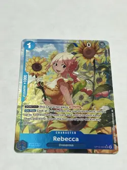 Rebecca OP15-053 SR Alt Art Parallel English One Piece TCG Adventure Kami Island - Image 1