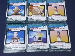 Dragon Ball Z Amada PP Card Lot 6pcs Goku vs Vegeta Rivalry Vintage Japan - Image 2