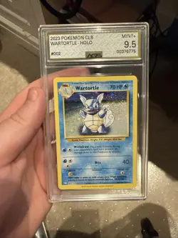Wartortle CLB 002/034 Pokemon Card AGS 9.5 Mint+ TCG Classic Collection Holo - Image 1