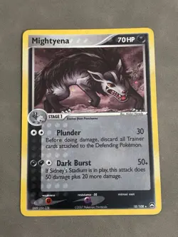 Mightyena 18/108 Holo Rare Ex Power Keepers 2007 Pokemon Card LP-MP - Image 1