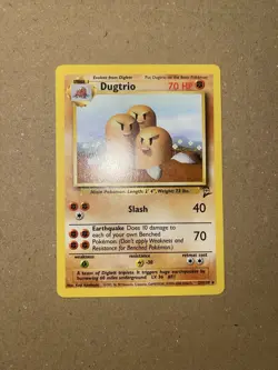 Dugtrio 23/130 Non Holo Rare Base Set 2 1999-2000 WOTC Pokemon Card NM - Image 2