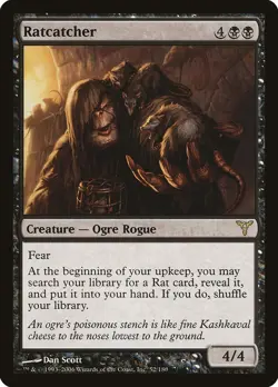 Ratcatcher Dissension HEAVILY PLD Black Rare MAGIC THE GATHERING CARD ABUGames - Image 1