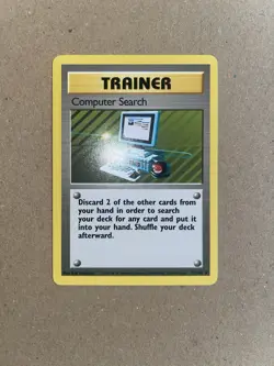 Computer Search 71/102 Non Holo Rare Base Set Unlimited WOTC Pokemon Card NM - Image 2