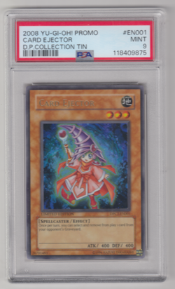 2008 YUGIOH PROMO CARD EJECTOR DP COLLECTION TIN EN001 PSA 9 - Image 1