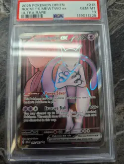 Team Rockets Mewtwo EX Ultra Rare Card 213/182 PSA 10 Pokemon TCG English - Image 3