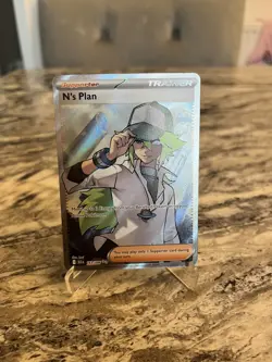 Pokemon TCG Black Bolt N’s Plan Trainer Card 163/086 Full Art NM Near Mint - Image 1