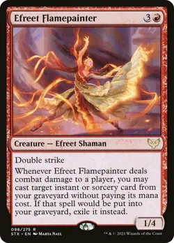 Efreet Flamepainter Strixhaven: School of Mages MTG MAGIC EFREET SHAMAN RARE - Image 1