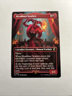 Headliner Scarlett (Borderless) - Ravnica: Clue Edition MTG Plus Bonus Card!!! - Image 1