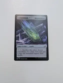 MTG - Lander 0008/Human Soldier 0002 Token - Edge of Eternities NM/M Condition - Image 1