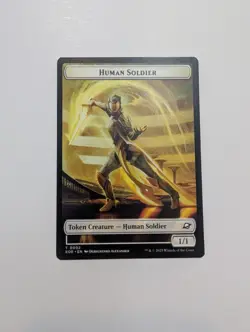 MTG - Lander 0008/Human Soldier 0002 Token - Edge of Eternities NM/M Condition - Image 4