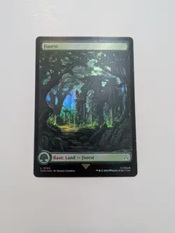 MTG - Forest 0109 (Foil) - Assassin's Creed NM/M Condition - Image 1
