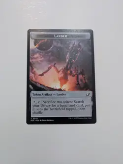MTG - Lander 0007/Human Soldier 0002 Token - Edge of Eternities NM/M Condition - Image 1