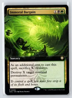 Immoral Bargain - Extended Art - Secrets of Strixhaven - MtG - NM - Image 1
