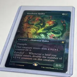 MTG Mossborn Hydra Borderless Foundations 0337 Foil - Image 1