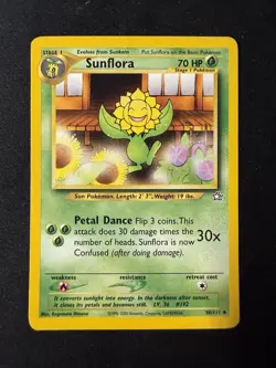 Sunflora 50/111 - Neo Genesis Set - Pokemon Card - Lightly Played - Image 1