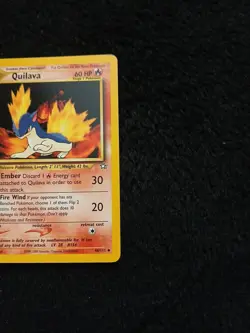 Quilava HP 46/111 Unlimited Neo Genesis Pokemon TCG Regular - Image 2
