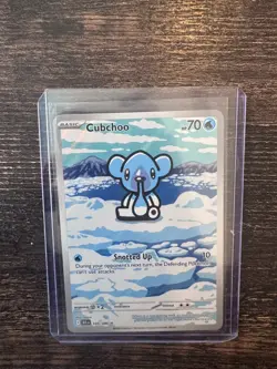 Pokemon TCG Cubchoo 109/86 Black Bolt Illustration Rare - Image 1