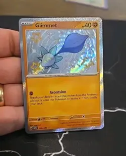 Pokemon Paldean Fates BABY SHINY GLIMMET 179/091 Pack Fresh English - Image 1