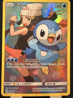 Piplup (Secret) 239/236 Cosmic Eclipse Pokemon TCG NM/Mint - Image 1