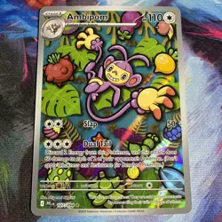 Ambipom 107/094 ME02: Phantasmal Flames Pokemon TCG Illustration Rare NM - Image 1