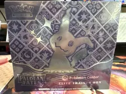 Pokemon TCG Scarlet & Violet Paldean Fates ETB Pokemon Center Exclusive - Sealed - Image 1
