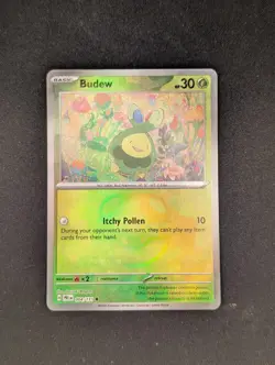 Pokemon TCG Budew 004/131 Prismatic Evolutions Master Ball - Image 1