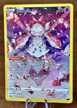 Diancie Ultra Rare Crown Zenith: Galarian Gallery GG13/GG70 NM - Pokemon TCG - Image 1