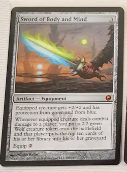 Sword of Body and Mind - Scars of Mirrodin - LP - MTG Magic The Gathering - TGC - Image 1