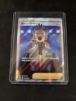 Pokemon Black Star Promo Boss's Orders Cyrus SWSH251 Full Art NM - Image 1