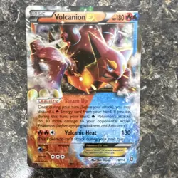Pokemon Volcanion EX Ultra Rare Holo 26/114 XY Steam Siege 180 HP English-A - Image 1