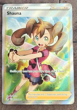 Pokemon: SWSH08: Fusion Strike: Holofoil Shauna (Full Art): LP Condition - Image 1