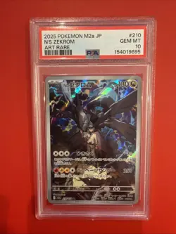2025 Pokemon M2A JP Mega Dream N’s Zekrom 210 Art Rare PSA 10 - Image 1
