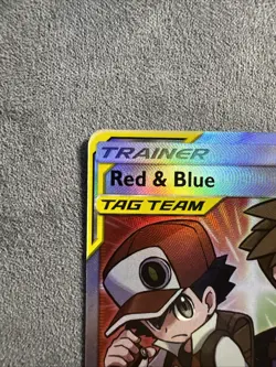 Pokemon TCG 2019 Red Blue Tag Team Trainer Cosmic Eclipse Full Art #234/236 - Image 4