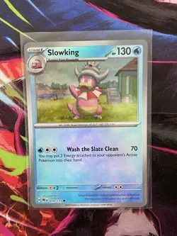2025 POKEMON PRISMATIC EVOLUTIONS MASTER BALL REVERSE HOLO #019 SLOWKING - Image 4