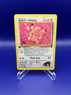 Pokemon Erika's Clefairy 40/132 1st Edition Gym Challenge English LP - Image 2
