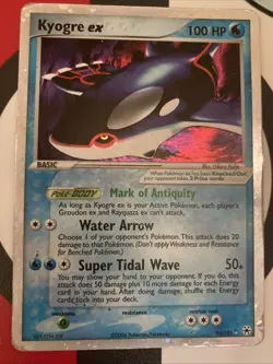 Pokemon TCG Kyogre EX 94/101 Ultra Rare Holo Hidden Legends HP - Image 1