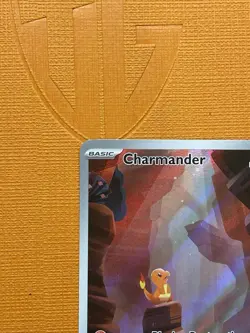 Pokemon Charmander 168/165 Sv: Scarlet & Violet 151 Illustration Rare Holo NM - Image 2