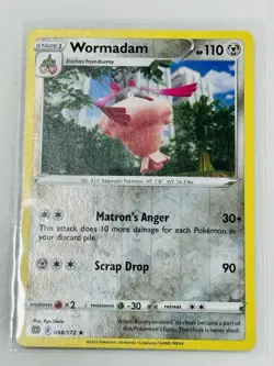 Pokemon TCG Wormadam Sword & Shield: Brilliant Stars 098/172 Reverse Holo Rare - Image 1