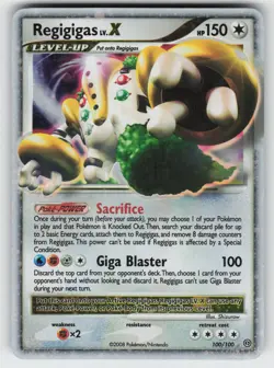 Regigigas LV.X Ultra Rare Stormfront 100/100 Pokemon - Image 1