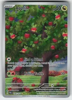 Applin Illustration Rare SV06: Twilight Masquerade 185/167 Pokemon - Image 1