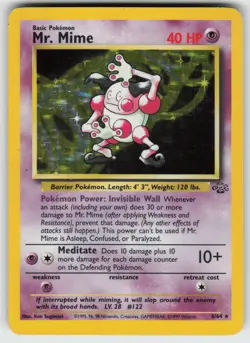 Mr. Mime (6) Holo Rare Jungle 06/64 Pokemon - Image 1