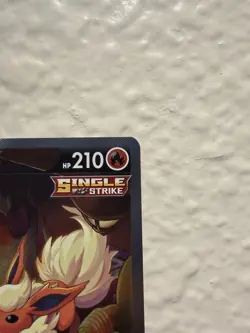 Pokemon Flareon V Single Strike Full Art Promo Holo Basic SWSH179 210 HP 2021 - Image 3