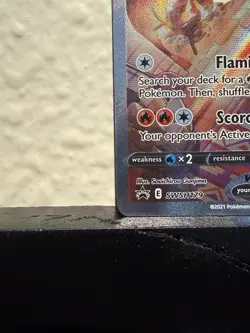 Pokemon Flareon V Single Strike Full Art Promo Holo Basic SWSH179 210 HP 2021 - Image 5