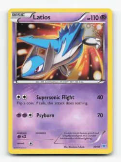 Pokemon TCG - Latias 30/30 Lightly Played XY Trainer Kit Latias Holo - Image 1